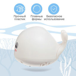 Игрушка для купания в ванной Китёнок, фонтанчик, свет, цвет белый - Zabiaka фото 3