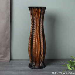 Ваза 50 см коричневая / YBN-37 /уп 8/ - ГалеонТрейд фото 3