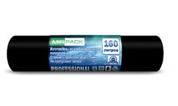 Avikomp пакеты для мусора, 160л*10шт, хозяйственные, Повышенная прочность, в Рулоне (черные) 35мкм