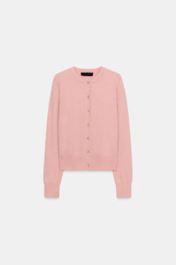 CARDIGAN WITH FLORAL BUTTONS - Zara фото 5