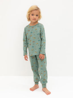 К 1561/весенний зеленый,гонки пижама д/дет яс