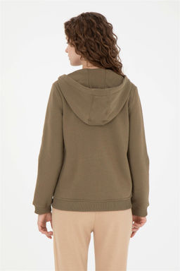 Женский свитшот цвета хаки - U.s. polo assn фото 5