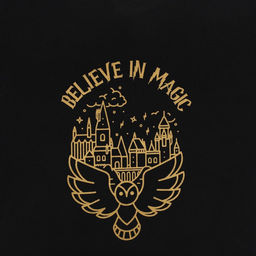 Шопер Believe in magic, на молнии, 37х32х10см
