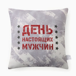 Подушка декоративная Этель. День настоящих мужчин, 40?40 см, велюр