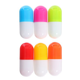 Цена за 12 шт. Ручка шариковая-прикол Капсула раздвижная, МИКС