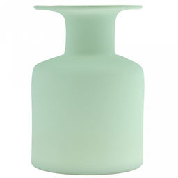 Ваза для цветов стеклянная "Малая" 2,35л, д15,8см, h24см, форма "бутылка", "Скандик", ментоловый (Россия)
