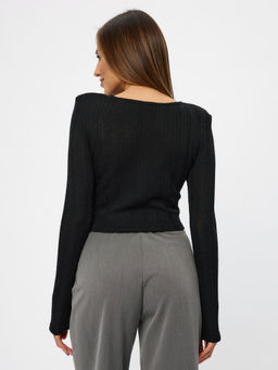 Кроп топ из вязаной ткани NEW - Fashion.love.story фото 6