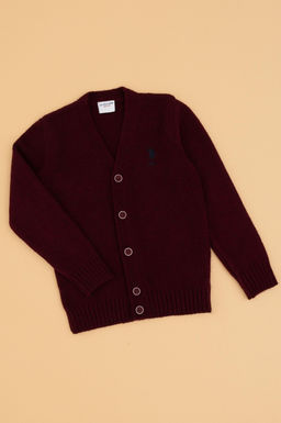 Erkek _ocuk Bordo Triko H_rka