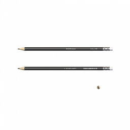 Цена за 12 шт. Чернографитный карандаш ErichKrause Jet Black, шестигранный , с ластиком, HB (в коробке по 12 шт.)  фото 2