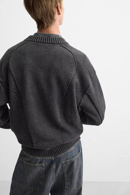 ZIP-UP KNIT JACKET - Zara фото 6