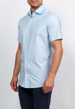 Сорочка мужская короткий рукав GREG 210/108/Z STRETCH  фото 9