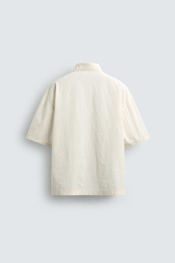 CAMISA RELAXED FIT TEXTO PARCHES / Crudo - Zara фото 9