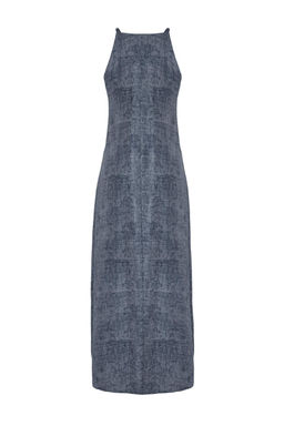 Antrasit Duz Maxi Dokuma Elbise TWOSS25EL00904 - Trendyolmilla фото 6