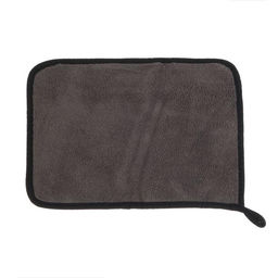 Цена за 2 шт. Тряпка для мытья авто, CARTAGE, микрофибра, 400г/м², 20×30 см, сине-серая