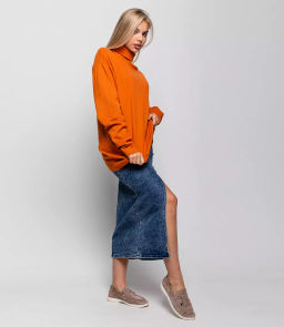 Водолазка #ОКТ08, терракотовый - Dommod фото 4