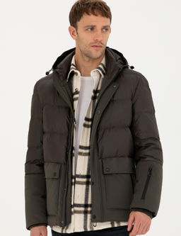 Haki Kap__onlu Kapitone Spor Cepli Mont