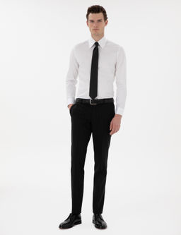 Beyaz Slim Fit Uzun Kollu G_mlek