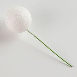 Фигурка для поделок и декора на проволоке «Шар», набор 15 шт., размер 1 шт. — 3×9 см, цвет белый