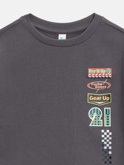 ACOOLA / Футболка детская для мальчиков Valar темно-серый