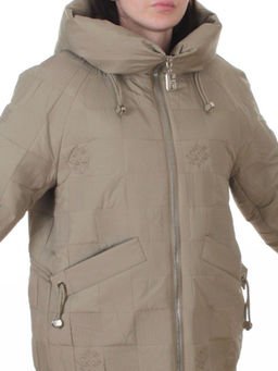 A05 BEIGE/GREEN Куртка стеганая зимняя женская (150 гр. холлофайбер) - Fashion фото 2