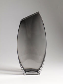 Ваза «Эйми», 29.5×13 см, стекло, серая