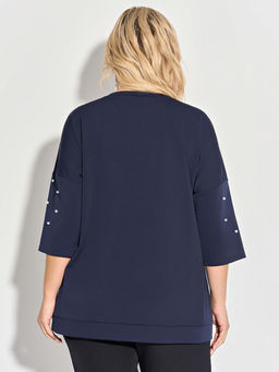 Джемпер 0027-40 чернильный - Dora фото 11