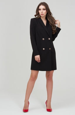 Эффектное платье черный - Donna saggia фото 2