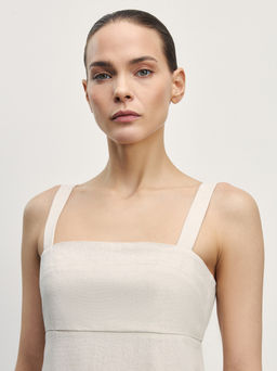 Платье миди изо льна / Zarina  фото 5