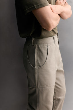 PANTAL?N TAPERED FIT ESCALADA / Crudo medio - Zara фото 5