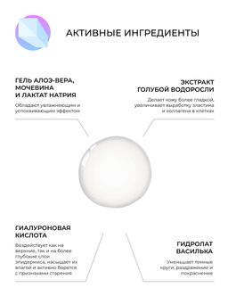 Сыворотка для контура вокруг глаз Интенсивное увлажнение и тонизирование кожи с гиалуроновой кислотой и алоэ-вера - Siberina фото 6