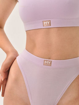 Стринги с высокой посадкой из хлопка - My фото 74