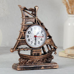 Часы настольные Корабль 17х5х21 см / F528 /уп 96/ - Галеонтрейд фото 3