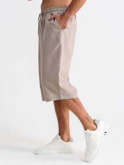 Бриджи Оптима Льняные из хлопка с льном мокко фото 18