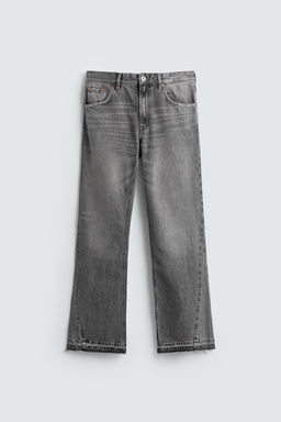 JEANS FLARE FIT ROTOS / Gris - Zara фото 7