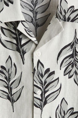 Camisa resort en mezcla de lino Regular Fit - H&m фото 3