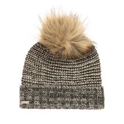Шапка SEEBERGER арт. 18242-1 POMPOM BEANIE (темно-серый)