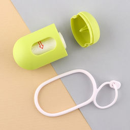 Контейнер с пакетами для уборки за собакой Чистюля, цвет зелёный - Пушистое счастье фото 2