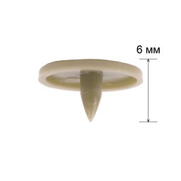 Кнопка Micron POM-10/500 Кнопки пластиковые пластик d 10 мм 500 шт. № 014 серый