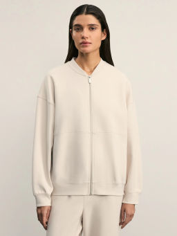 Толстовка на молнии с декоративными швами / Zarina  фото 2