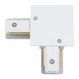 UBX-Q123 R21 WHITE 1 POLYBAG Соединитель для шинопроводов типа R, L-образный. Однофазный. Белый. ТМ Volpe