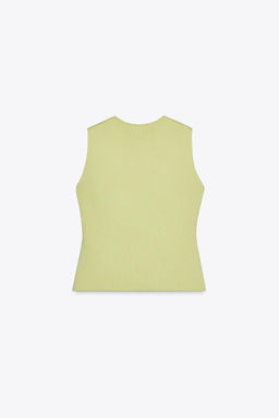 PLAIN KNIT WAISTCOAT TOP - Zara фото 22