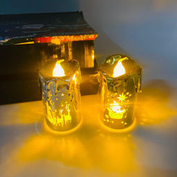 Новогоднее украшение - Свеча-ночник 24 шт в уп (арт. 6147-38)