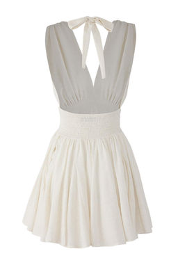 Mavi Belden Ac?lan/Skater Dusme Detayl? Sifon K?sa/Mini Elbise TPRSS25EL00319 - Trendyolmilla фото 27