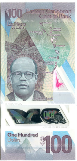 100 долларов 2019 года Восточные Карибы