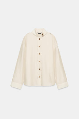 FLOWING HIGH NECK SHIRT - Zara фото 14