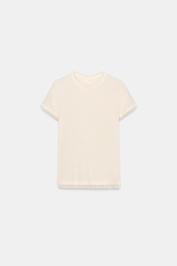 CAMISETA COMBINADA TUL / Vainilla - Zara фото 5