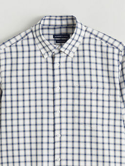 Regular Fit Ekose Gabardin Erkek G?mlek