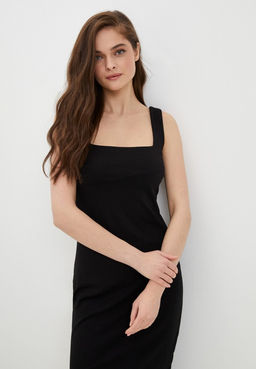 Платье-миди облегающего покроя