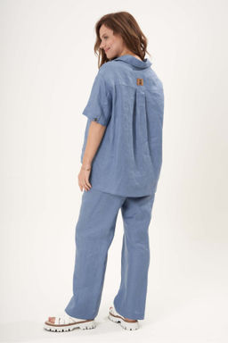 Костюм брючный 4556 голубой - Fantazia mod фото 2