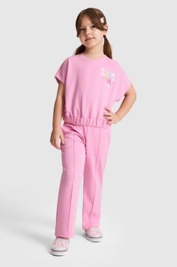 K_z _ocuk Pembe Bisiklet Yaka Ti__rt